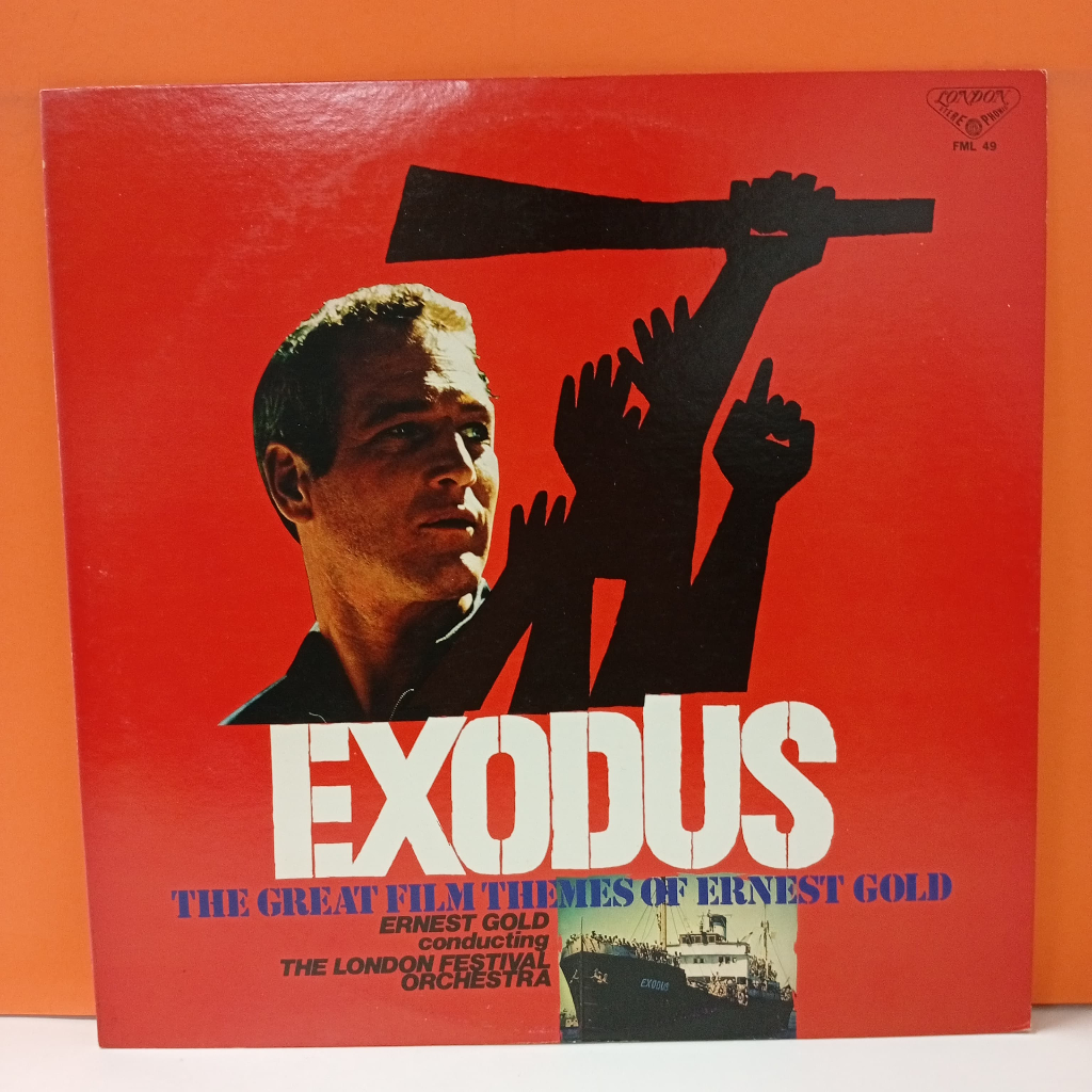 RR54-38 LP TERPAKAI [ ERNEST GOLD – EXODUS - THE GREAT FILM THEMES OF ERNEST GOLD ] USED LP < NM >