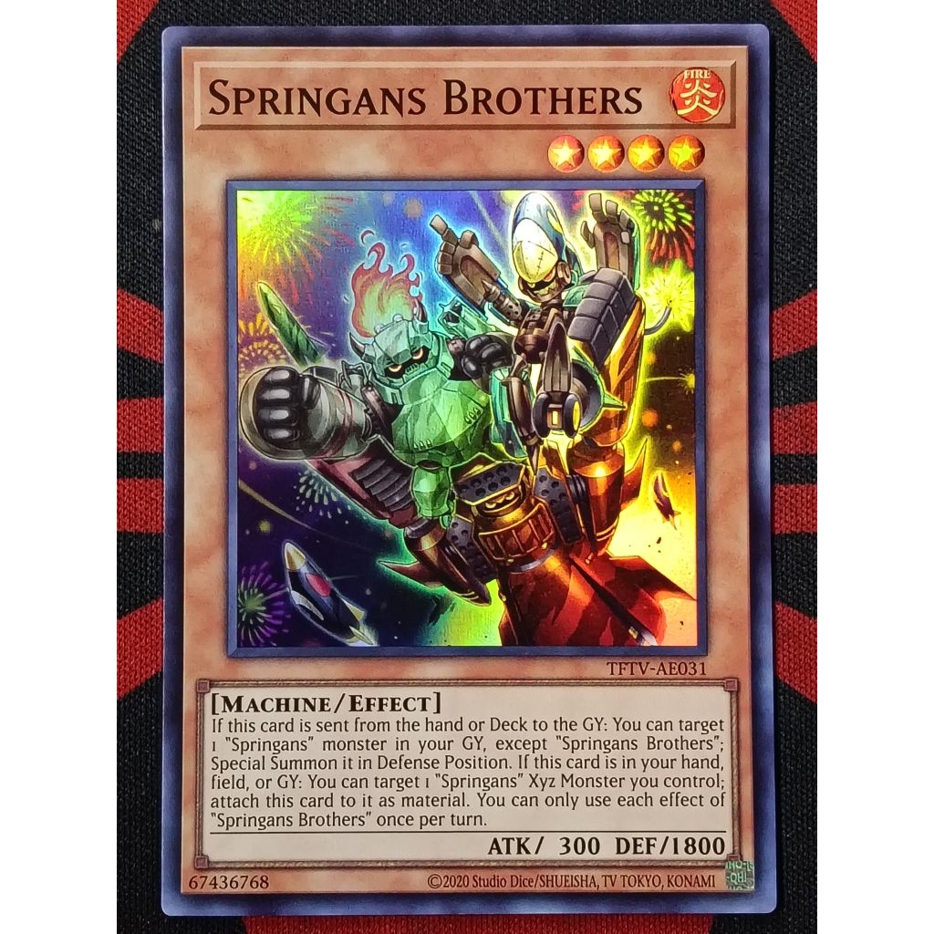 YUGIOH KONAMI TFTV-AE031 Springans Brothers (SR)