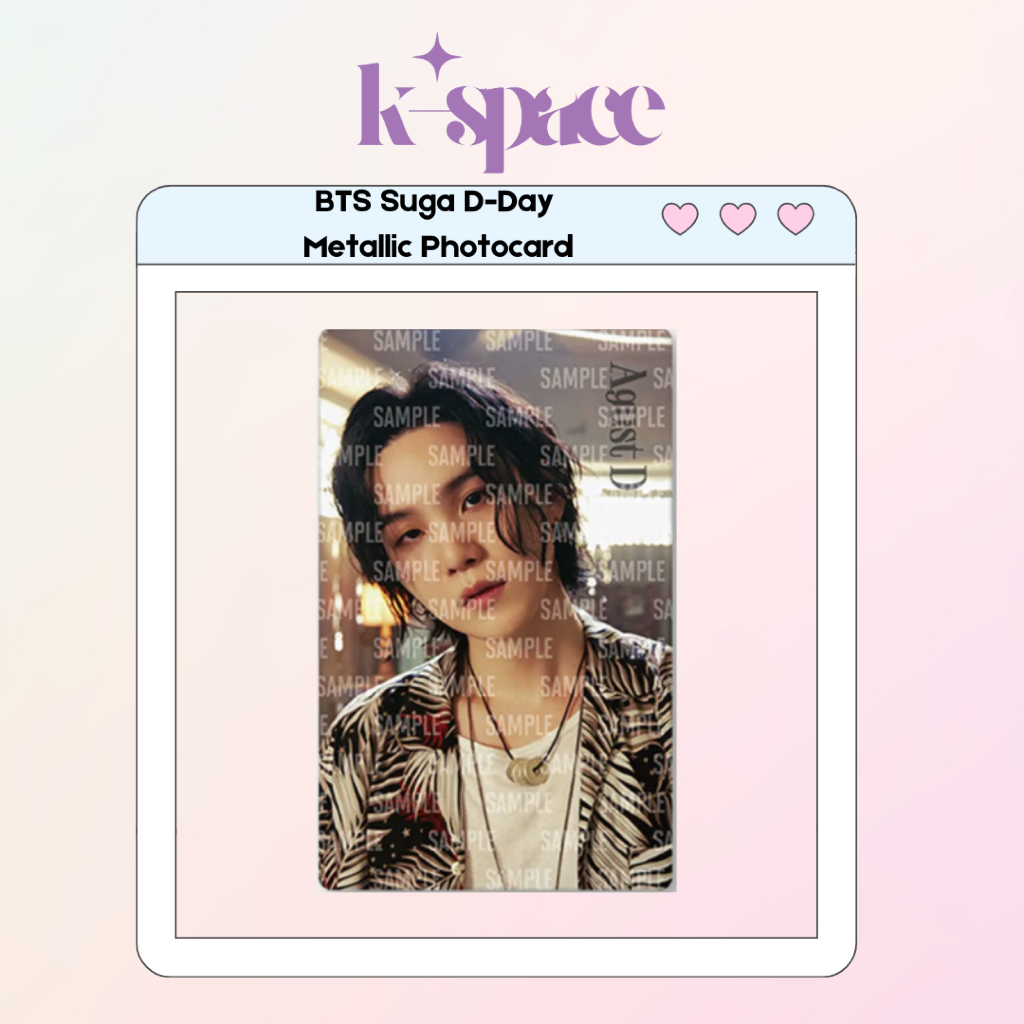 การ์ดโลหะ BTS Suga D-Day