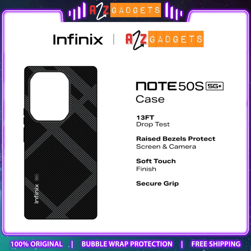 Infinix Note 50S/ Note 50X/ Hot 50/ Hot 50i/ Smart 9 CASE 13FT Drop Tested ยก Bezels ปกป้องหน้าจอและกล้อง
