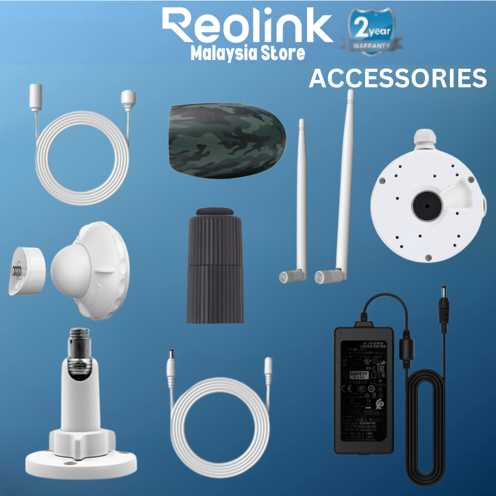 Reolink อุปกรณ์เสริมกล่องแยก D20 PoE Splitter NVR อะแดปเตอร์วงเล็บแม่เหล็ก Ext สาย GO PT เสาอากาศ Ec