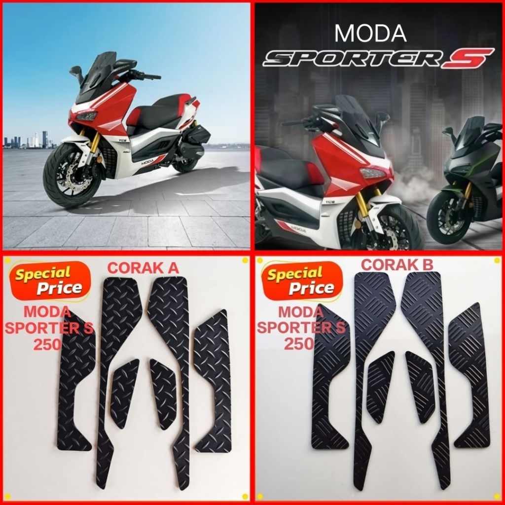 MODA SPORTER S 250 / MODA SPORTER S 250 SKii V2 CARPET KARPET PEMIJAK KAKI FOOTREST FOOTSTEP FLOORMA