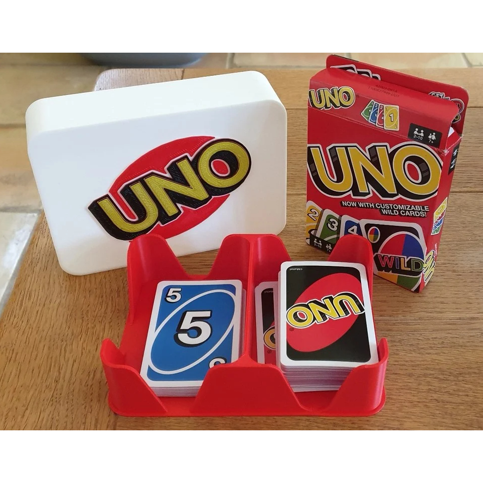 UNO Card Game Deck Holder and Storage Box