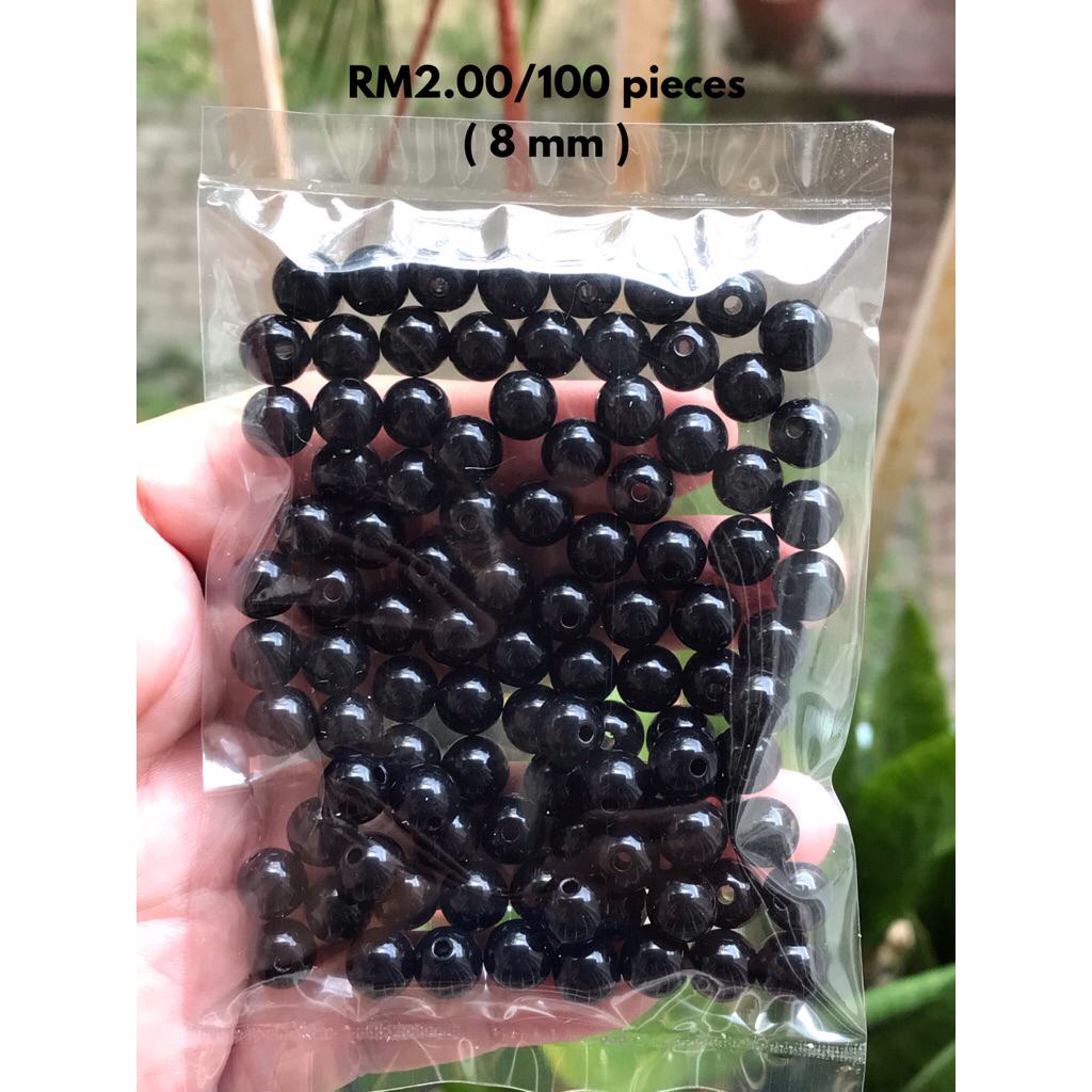 RM2.00/100 kyping : 8mm-001 - Manik - Bead - 8 mm