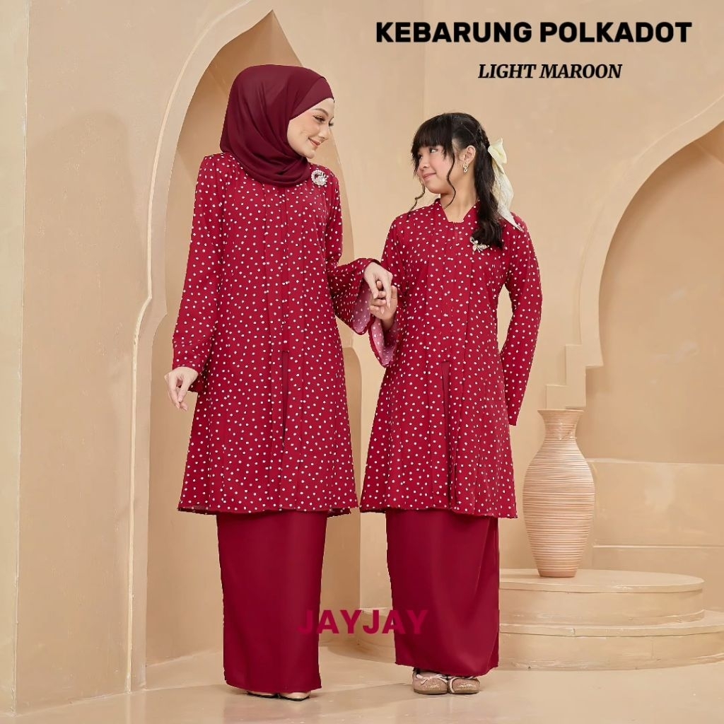 KEATING POLKADOT MOTHER AND CHILD MATCHING SIZE 2Y ถึง 2XL, 3XL KAT LINK LGI 1