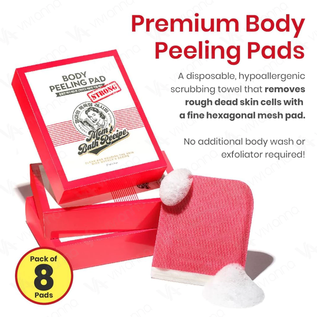 Moms Bath Recipe Body Peeling Pad 8PC thumbnail 8