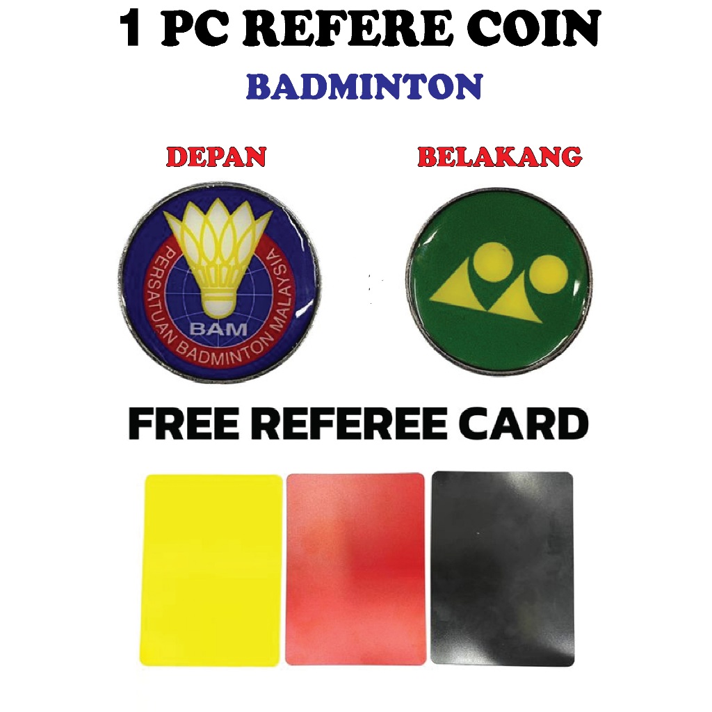 1PC REFEREE BAD เหมาะกับ COIN,CARD/KOIN PENGADIL/毛 Ball อุปกรณ์ประกอบ