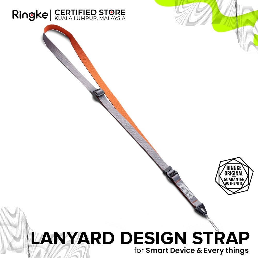 RINGKE LANYARD DESIGN สายรัดไหล่คอข้อมือมือออกแบบสําหรับเคสโทรศัพท์ กุญแจ กล้อง & ID QuikCatch Lanya