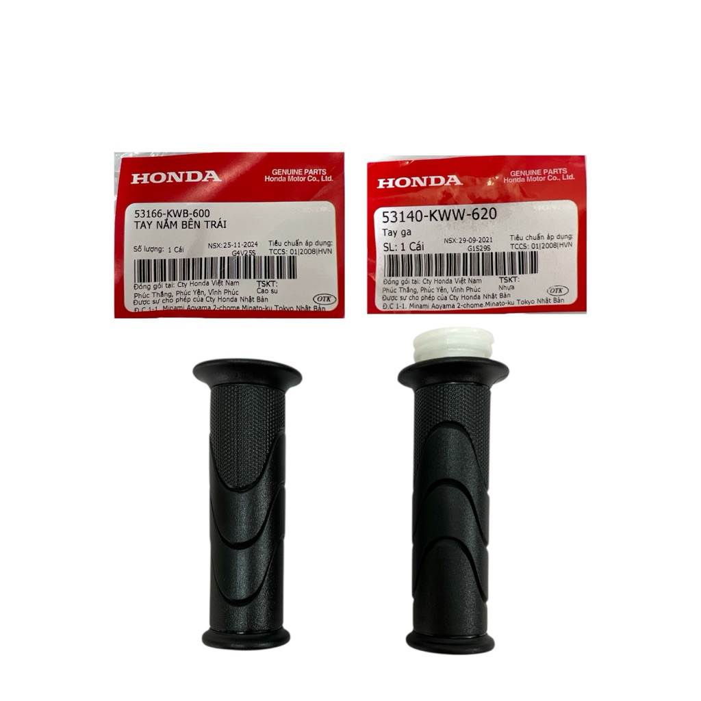 ️HONDA DASH 2 DASH 2 F. I WAVE 125I V1 HANDLE GRIP SET THROTTLE 1SET KIRI KANAN 100% 53166-KWB-600 5