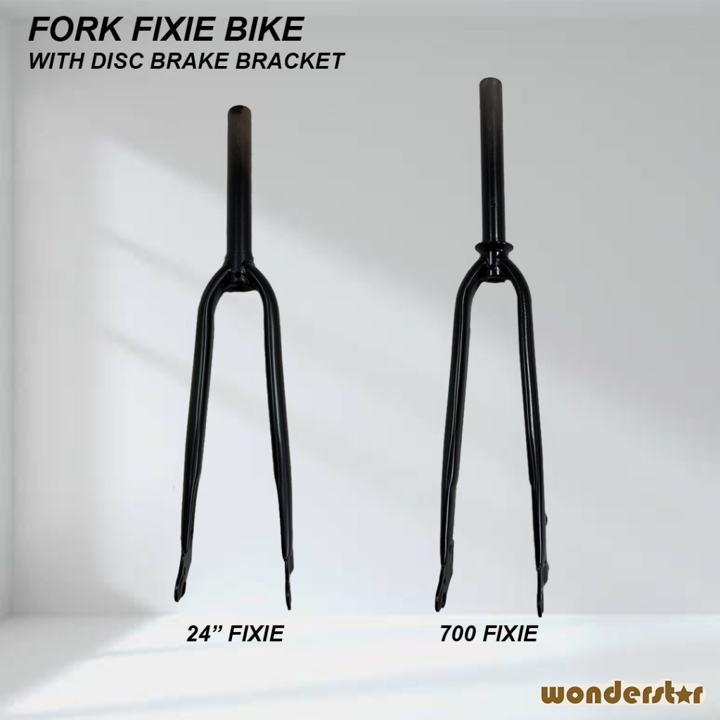 จักรยาน FONT FORK FIXIE 24 INCH & 700/WITH ดิสก์เบรก BRACKET / BASIKAL FIXIE 24 INCI DAN 700 GARPU DEPAN