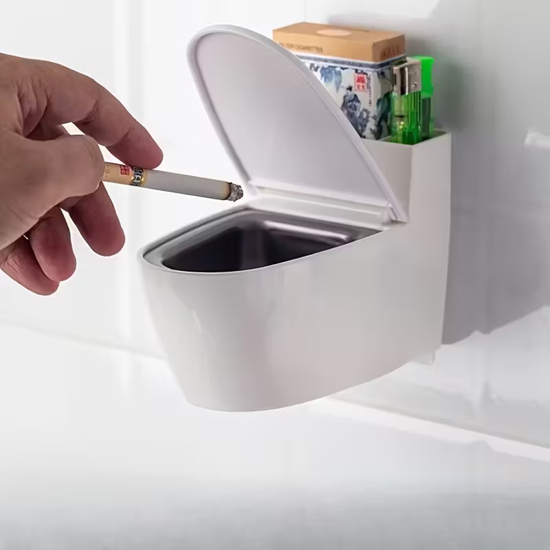 Pre-Rolled Cones Storage 3-Tube Case & Golden Toilet Ashtray & New Flame-Retardant PP วัสดุสร้างสรรค