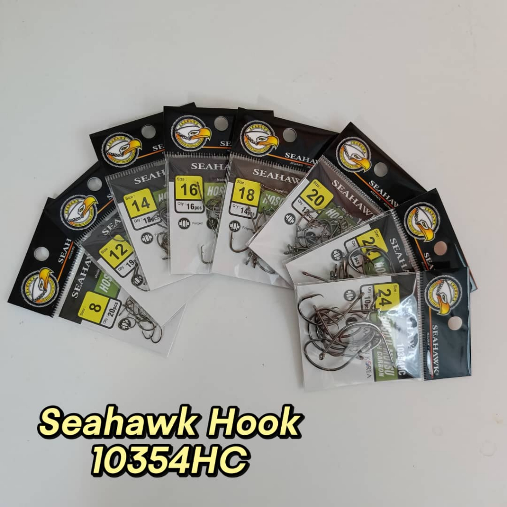 Seahawk Hosoi-Mutsu 10354HC ตะขอคาร์บอนสูง – ในตัวสําหรับแองลิ่งที่มีความแม่นยํา