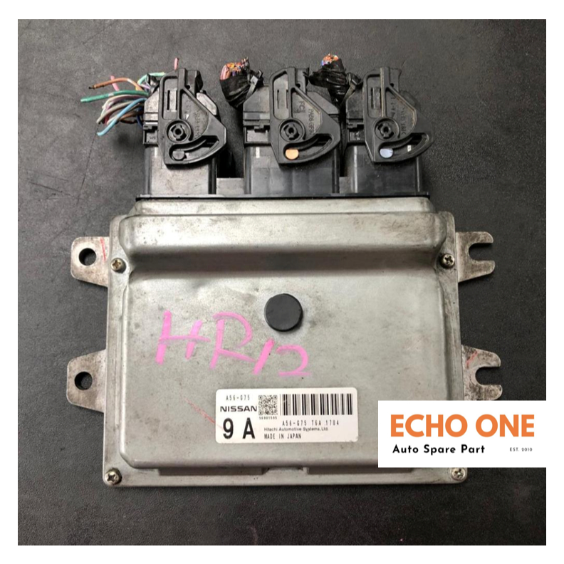 NISSAN MARCH K13 หน่วยควบคุมเครื่องยนต์ ECU HR12 9A A56-G75 มือสอง