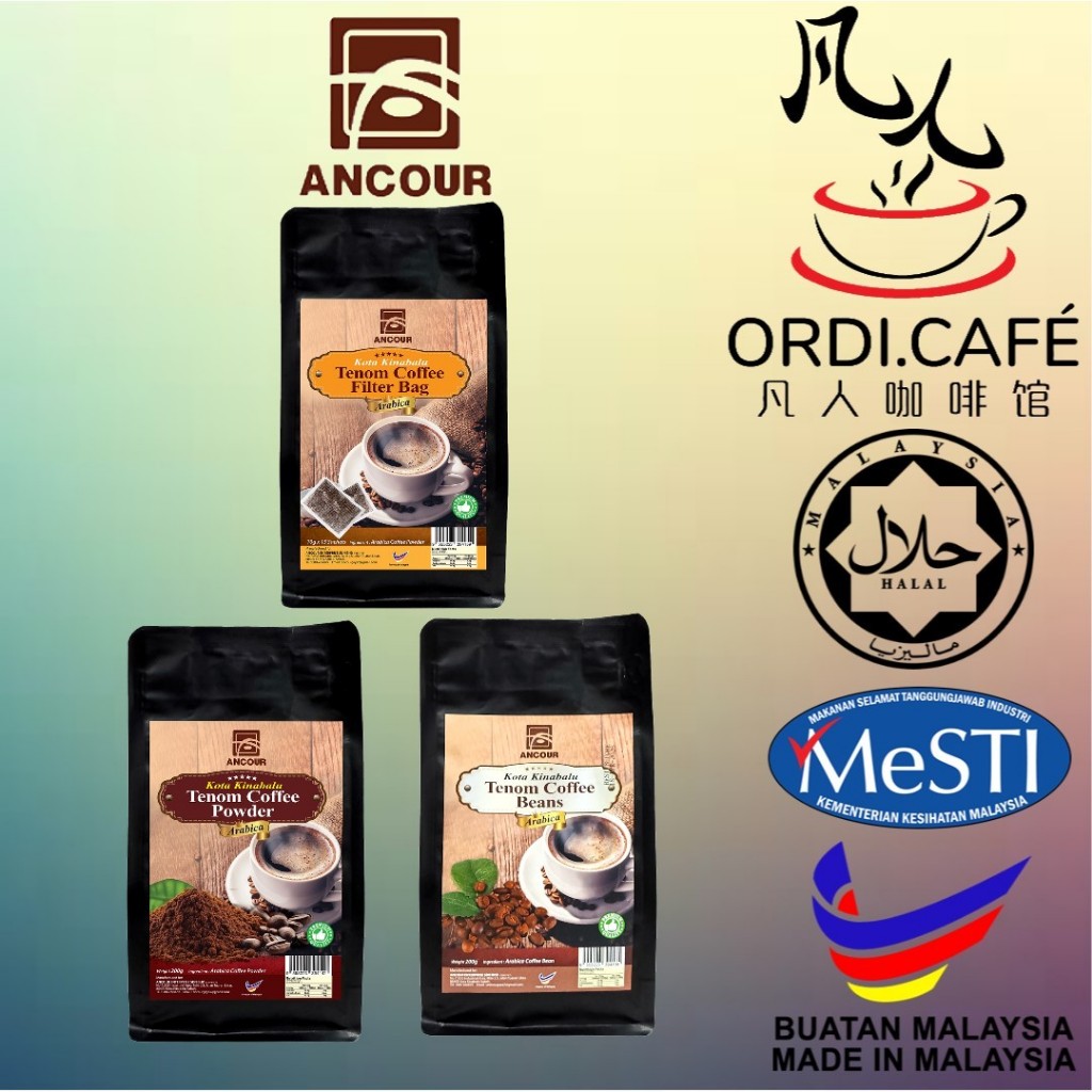 Ancour Tenom Sabah Arabica Black Coffee Ancour Tenom Sabah Arabica Black Coffee