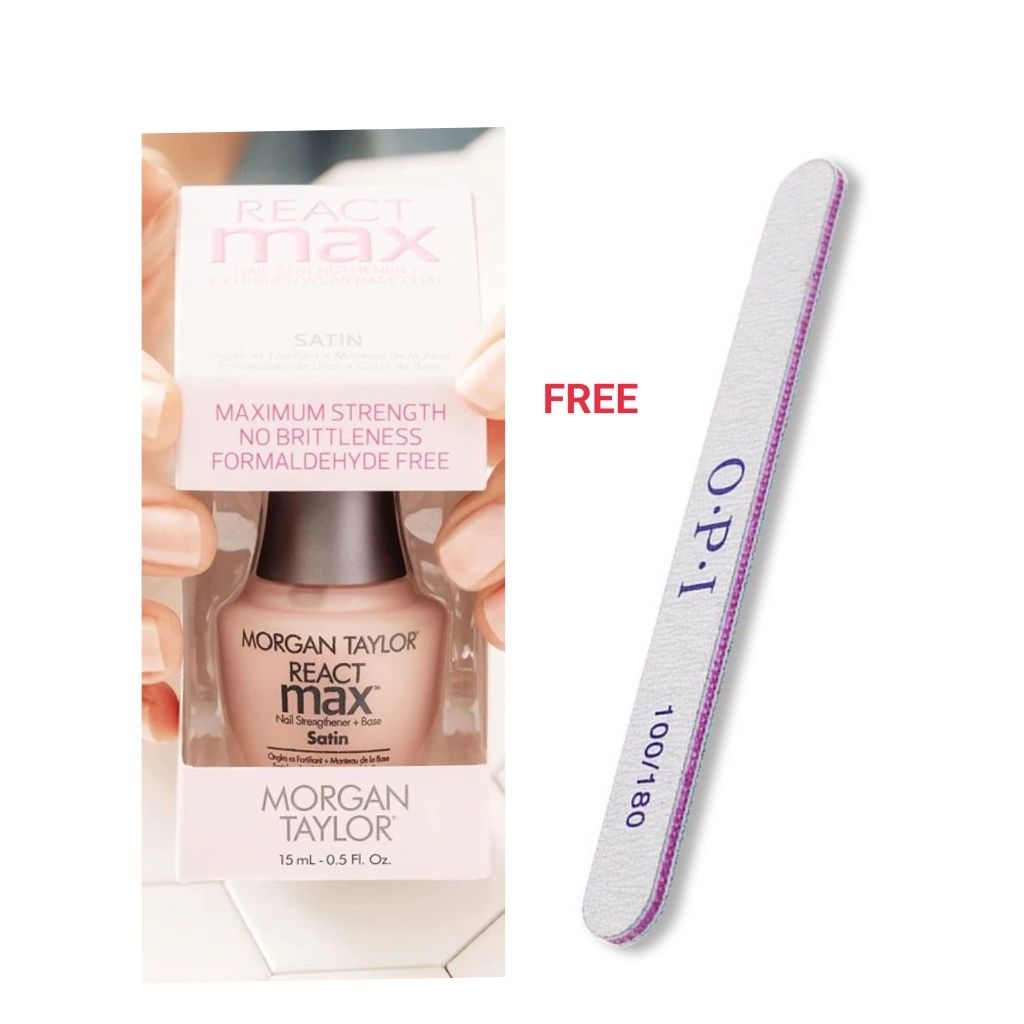 Morgan Taylor React Max #Nail Strengthener #Satin