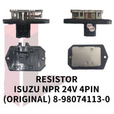 [RESISTOR][ ELF / NLR / NPR][ISUZU][SOCKET SIDE OUT 4PIN 24V REF:8-98074113-0][AC]