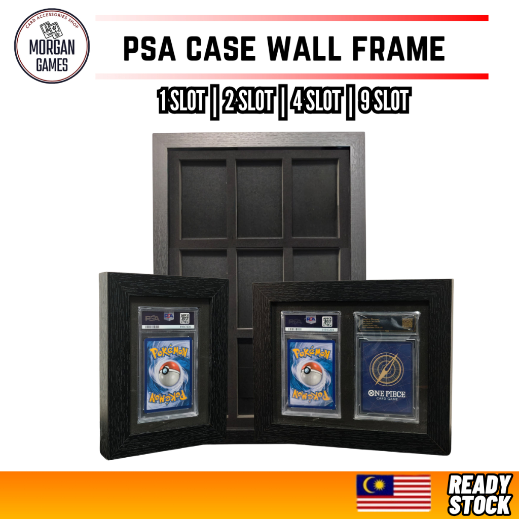 【Morgan Games】【Ready Stock】Wall Frame for PSA Case | PSA Casing Wall Display Frame 墙陈列展示PSA评级卡牌