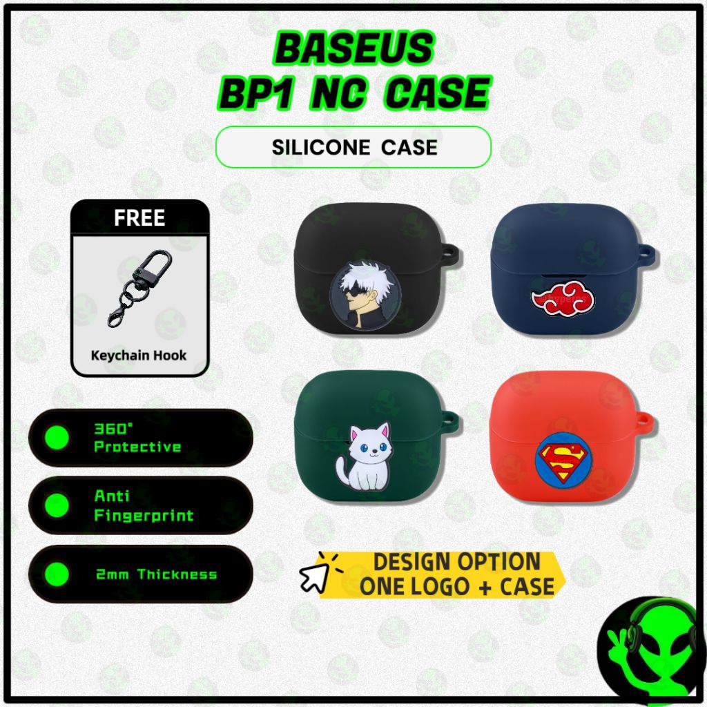 Baseus BP1 NC Case Wireless Earbud Protective Shell Soft Silicone Case Baseus Bass BP1 NC Case