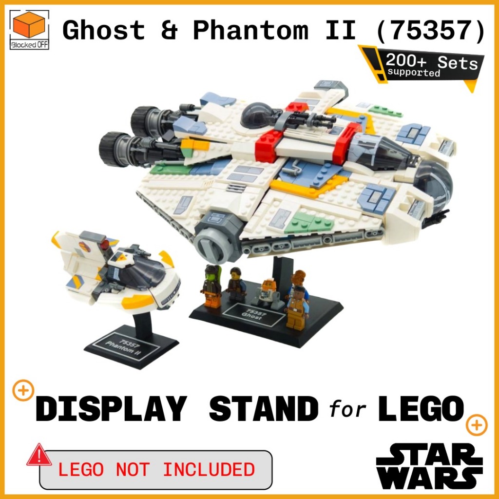 ขาตั้งจอแสดงผลสําหรับ Lego Star Wars Ghost & Phantom II (75357)