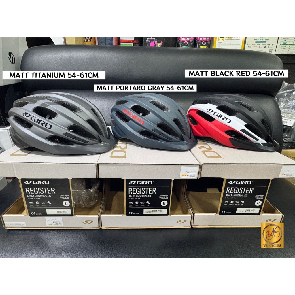 หมวกกันน็อค Giro Register 54-61 ซม. – น้ําหนักเบา, 22 ช่องระบายอากาศ, ในรูปแบบ, แพดติ้งแห้งเร็ว