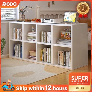 Multipurpose Grid Rack DIY Bookshelf Wooden Book Storage Bookcase Divider Cabinet Utility Shelf Rak Almari Buku 柜