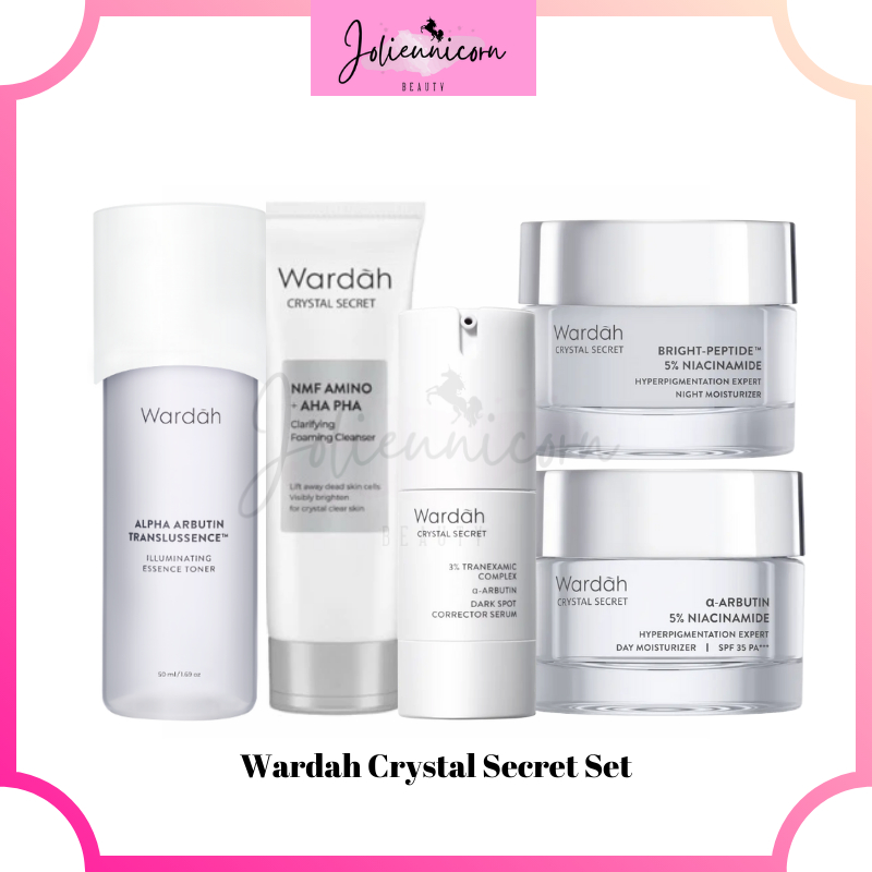 Wardah Crystal Secret Complete Set (Brightening Skin)/ Wardah Crystal Secret Face Wash / Wardah Crys