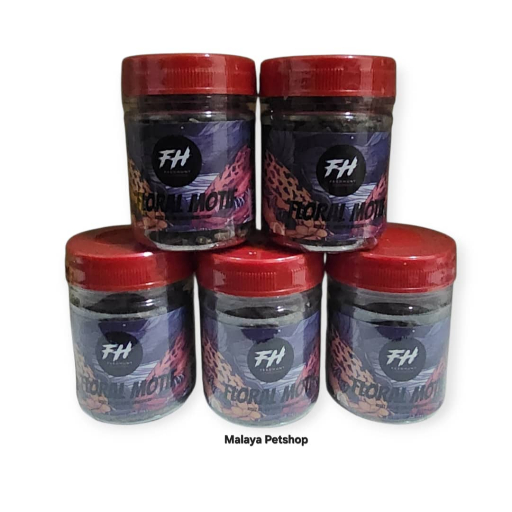 Pellet Floral Motif 50 กรัม โดย Feedhunt x Victoria Snakehead (Pellet ketam channa maru)