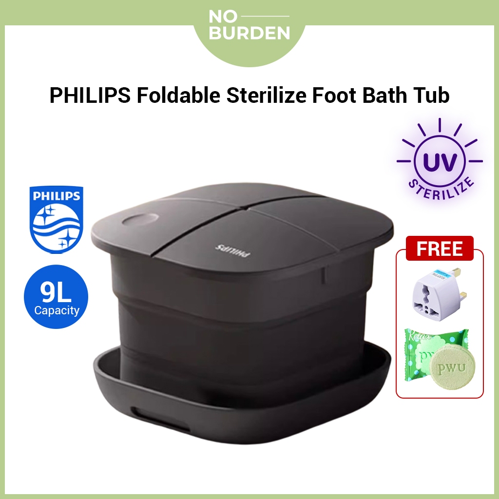 PHILIPS อ่างแช่เท้าพับได้ 泡脚桶 ฆ่าเชื้อนวดเท้าเครื่องสปาเท้านวดเท้า PPM5107F PPM5103F