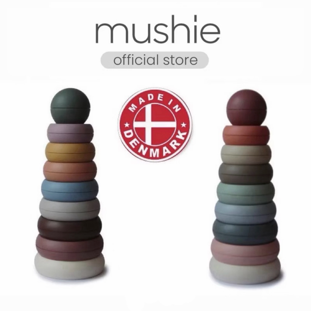 Mushie Stacking Ring Stack Toy Baby แหวนทาวเวอร์เดนมาร์ก