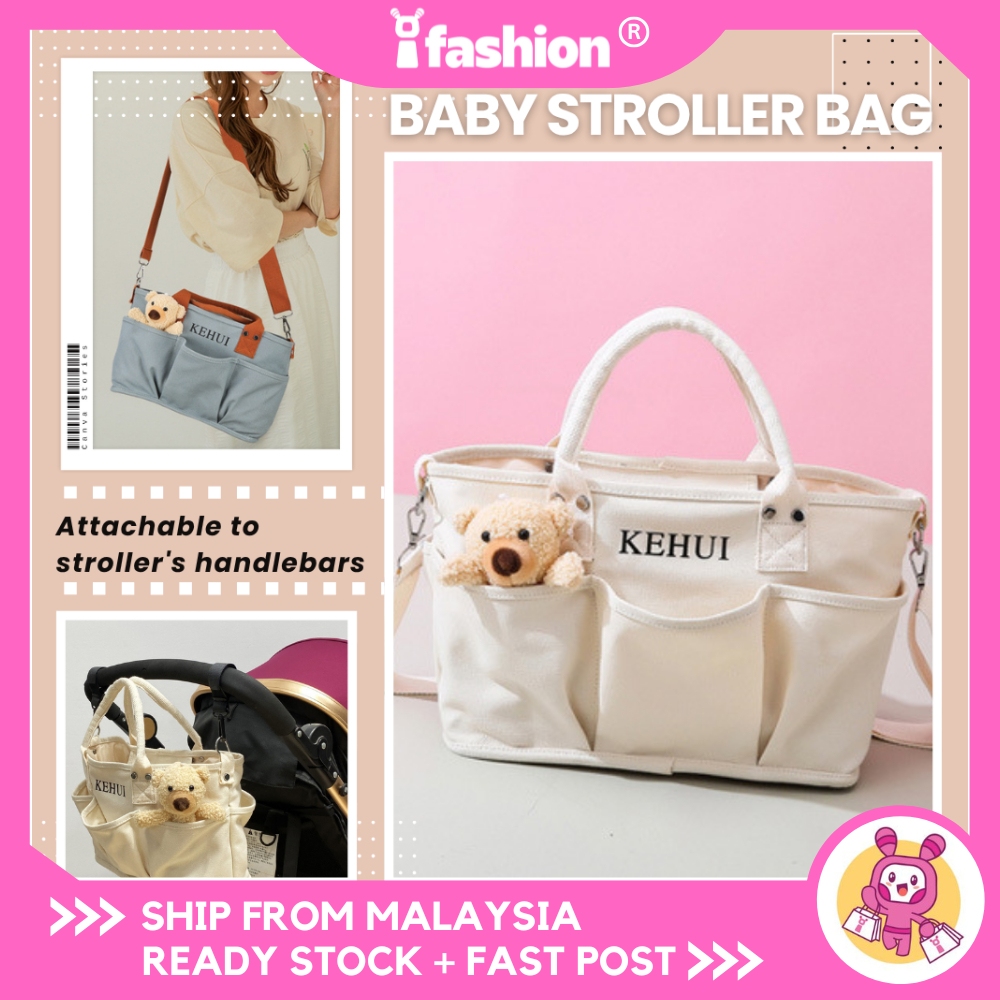 IFASHION 2373 อเนกประสงค์ Mummy Diaper Bag Sling Baby Travel Mama Bag Beg Salin Bayi Lampin Mummy