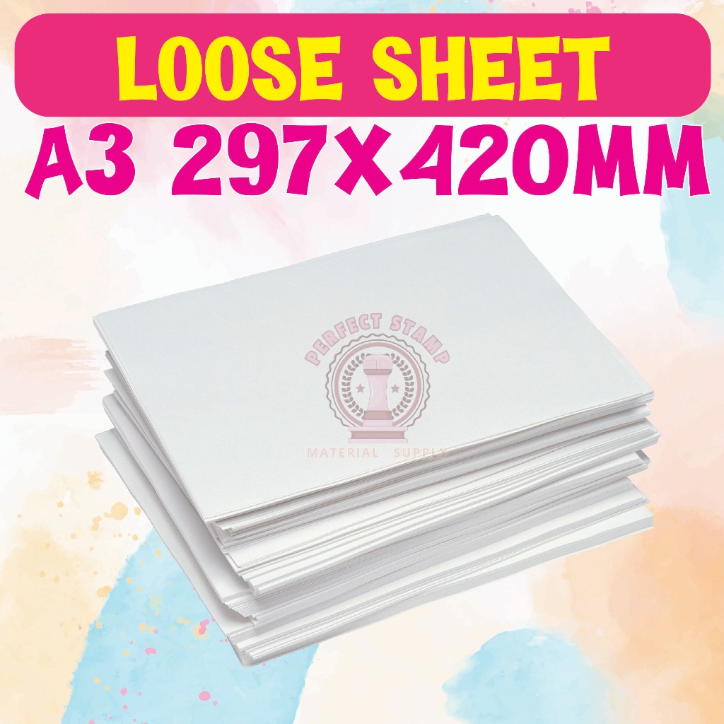 A3 LOOSE SHEET PAPER - WHITE 白纸 50, 100, 150, 250