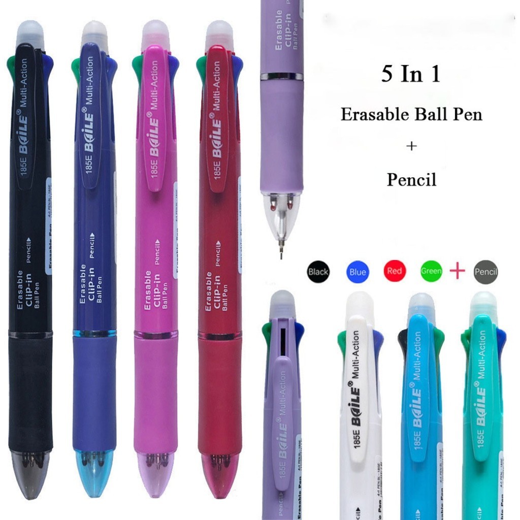 ปากกาลบได้ 5-in-1 4 สี + ดินสอ All in One / ปากกาลบได้ 5-in-1 4 สี + ดินสอ All in One เครื่องเขียน