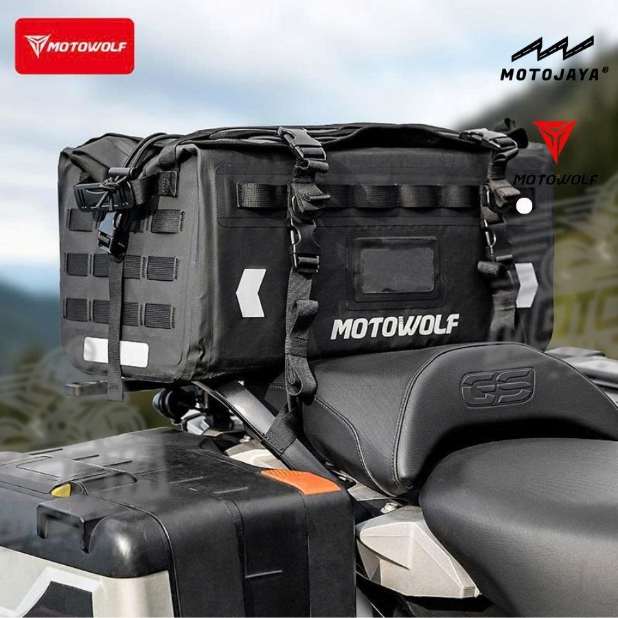 กระเป๋าท้ายรถมอเตอร์ไซค์ Motowolf MB9 | 39L กันน้ําด้านหลังขี่ Touring Beg