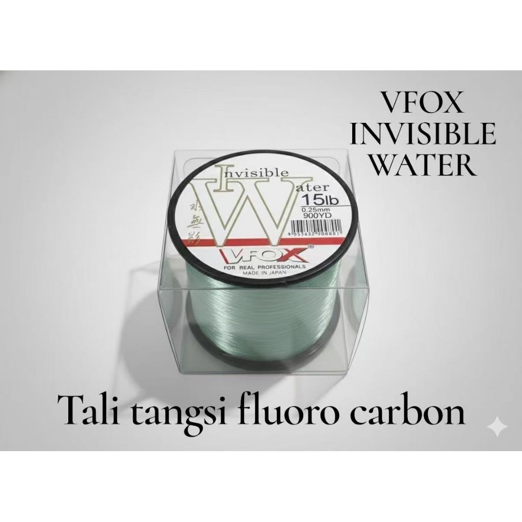 TALI TANGSI VISIBLE WATER FLUORO คาร์บอนสายตกปลาขนาด 12LB 15LB 20LB 25LB 30LB 35LB 40LB 50LB
