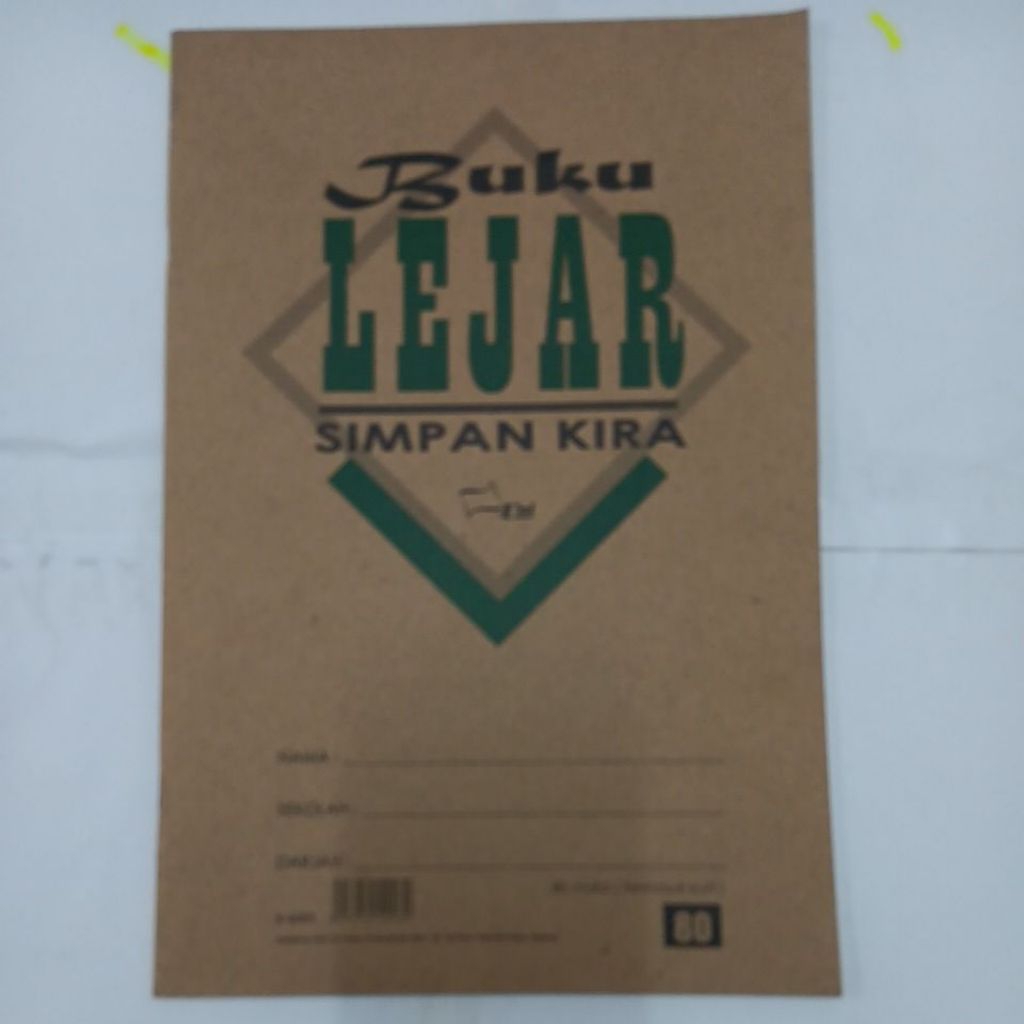 UNI F4 Account Ledger Book 80 หน้า Buku Kira-Kira Lejar - 1 เล่ม