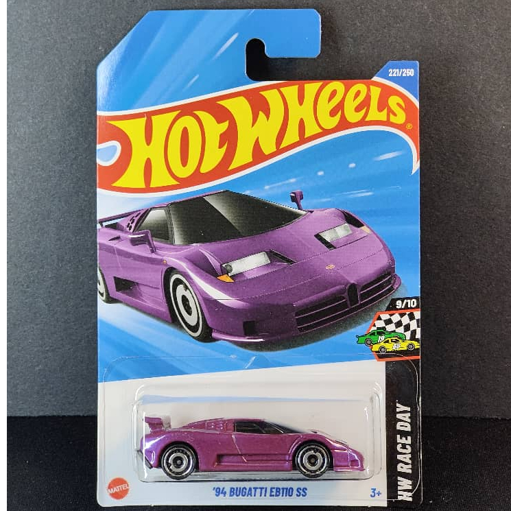 Hot Wheels 94 Bugatti EB110 SS - สีม่วง ( 221/250 - 2025 Mix L - HW RACE DAY 9/10 )
