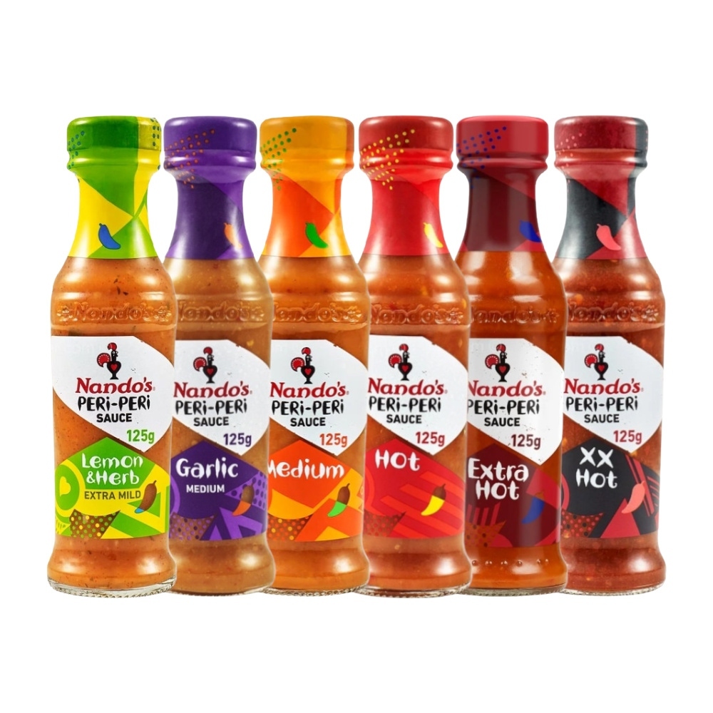 NANDOS Peri Peri Sauce - คละรส 125g/250g (มะนาวสมุนไพร/กลาง/กระเทียม/ร้อน/พิเศษ) HALAL by PenangToGo