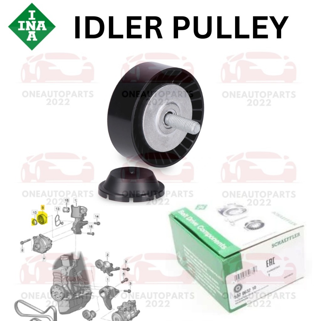INA GERMANY V-BELT IDLER PULLY VW BEETLE 1.2TSI POLO 1.2TSI VENTO 1.2TSI