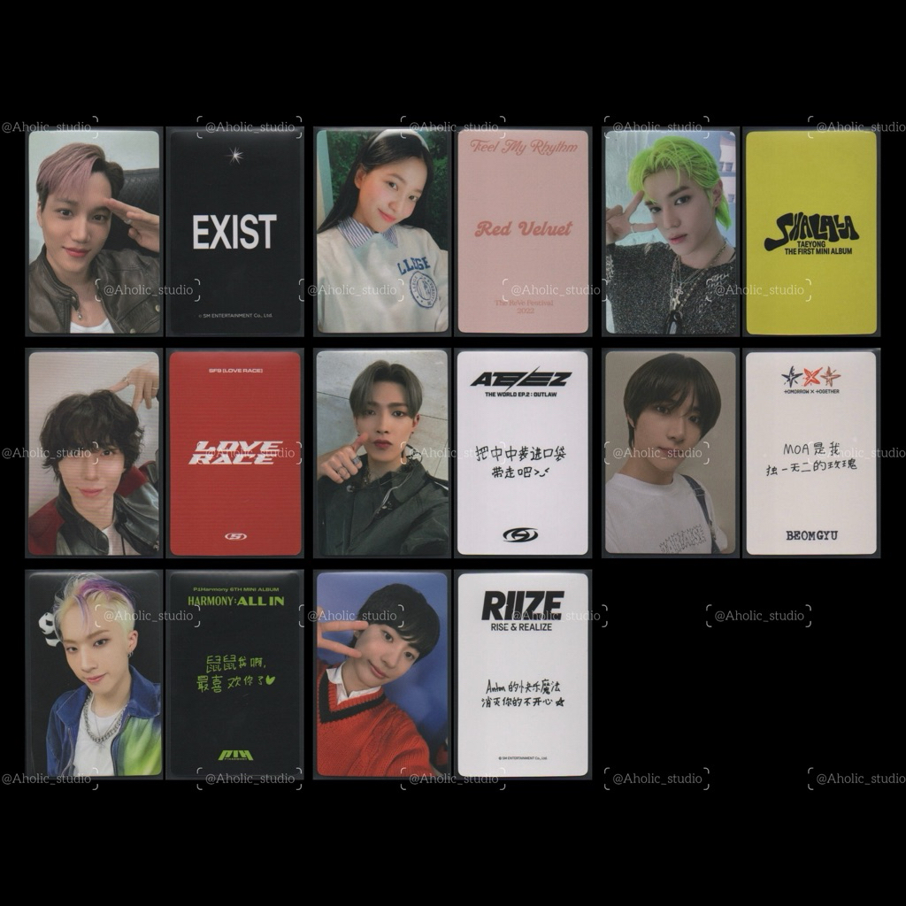 YIZHIYU PHOTOCARD ความบันเทิงเสมอการ์ดด้านหลังคอลเลกชันการ์ดขนาดเล็กEXO RED VELVET NCT127 SF9 ATEEZ 