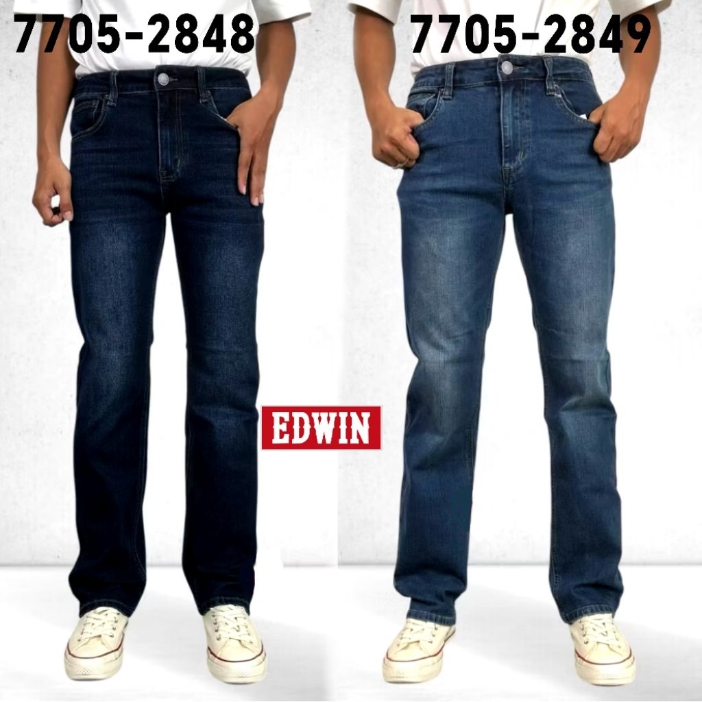 EDWIN Straight Cut (505) JEANS STRETCHABLE 7705 - 2848 / 7705 - 2849 / 7705-2875 / 7705-2877