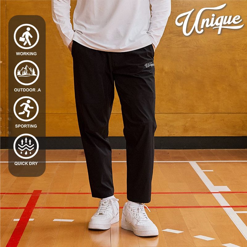 320g QuickDry Long Pants Unique Nation Logo Design กางเกงกีฬา Seluar Panjang Unique Size S-2XL