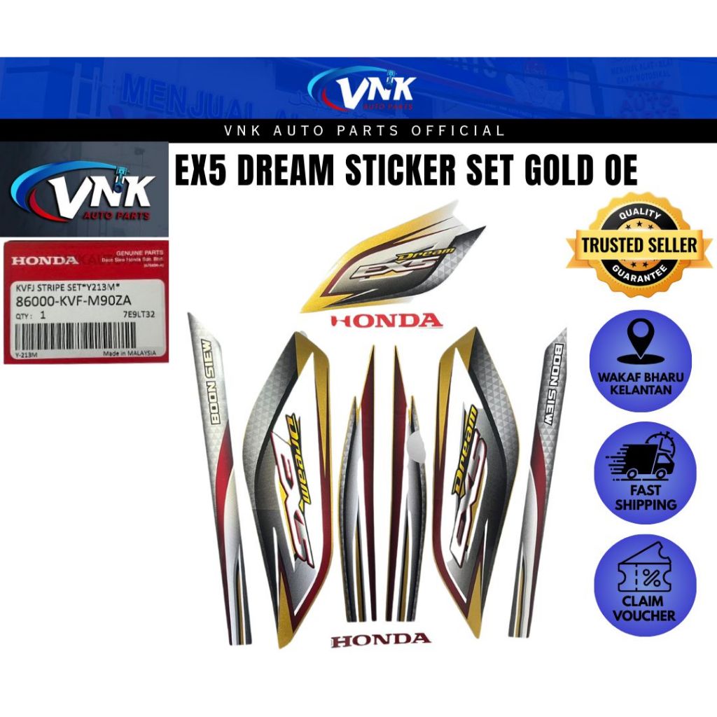 EX5 DREAM BODY STICKER SET ALL COLOUR