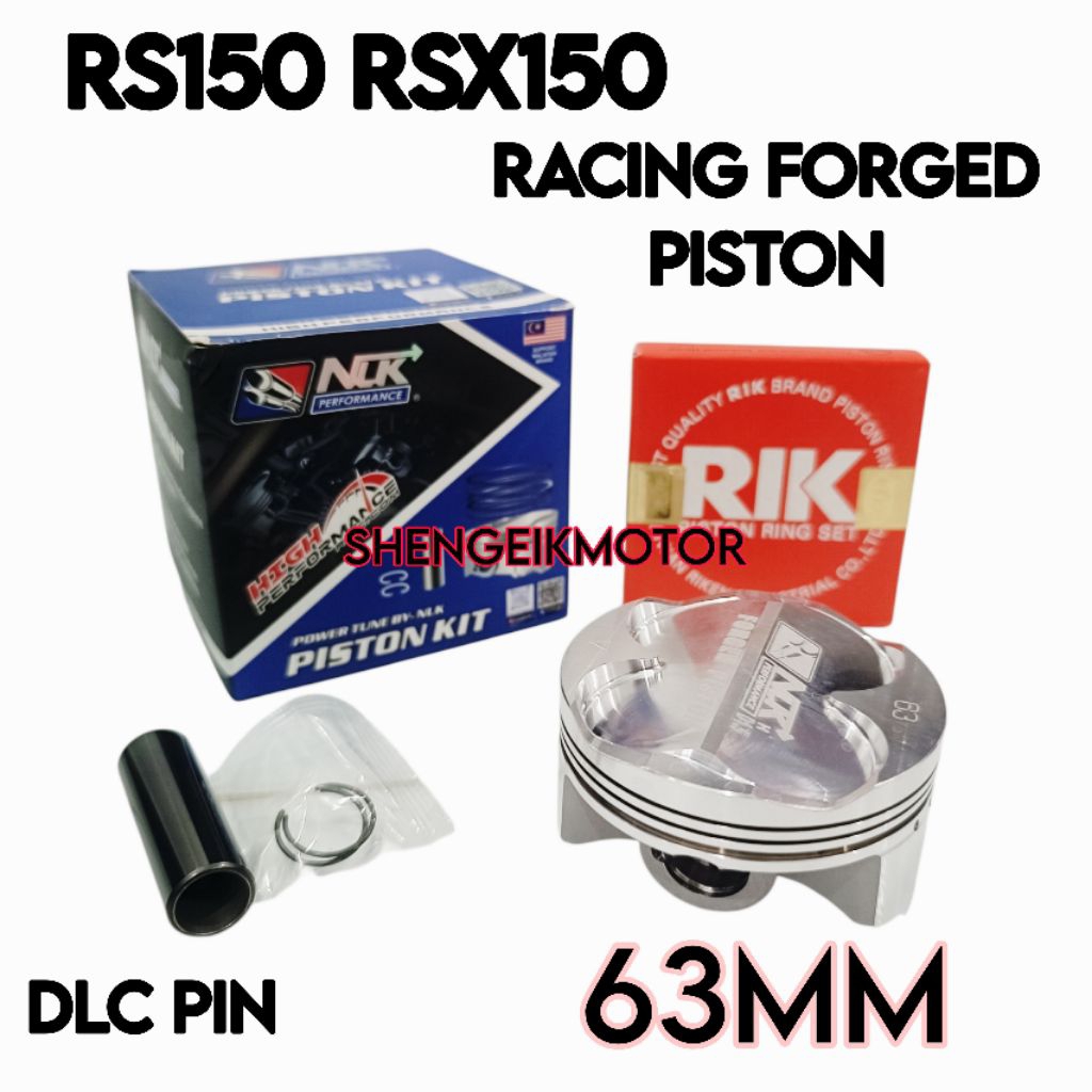 Honda RS150 RSX RACING FORGED PISTON NLK SAIZ 57.3/62 มม.63 มม.65 มม.NLK FORGED PISTON