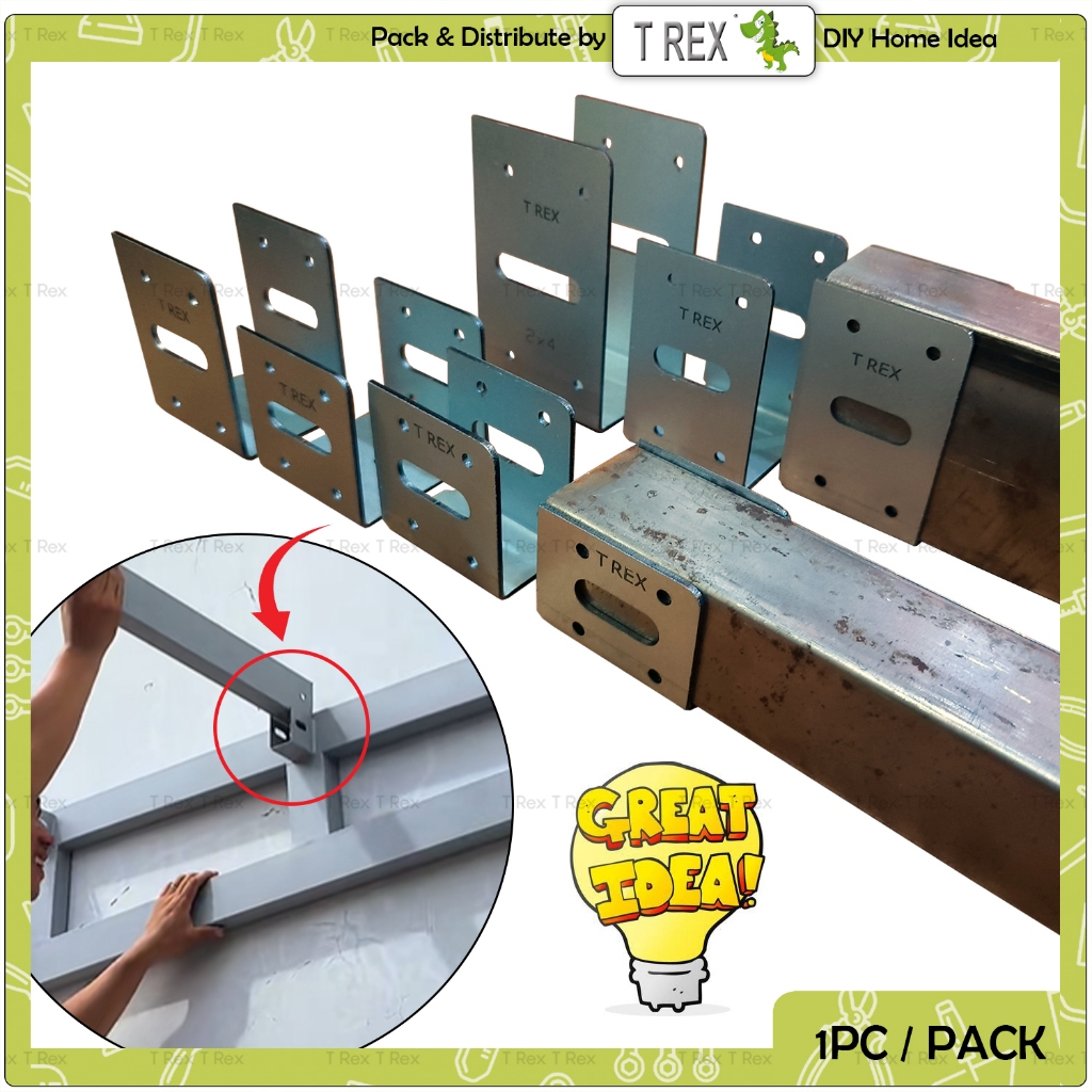 T Rex DIY C Channel Hollow Tube Side Rail Connector U วงเล็บเชื่อม/เบรก U สําหรับ Hollow Tiub
