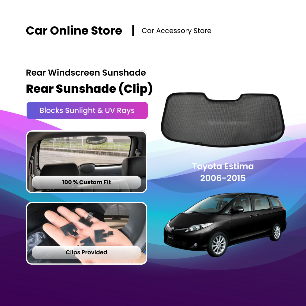 Sun Shades สําหรับ Toyota Estima ACR50 Custom Fit OEM REAR ม่านบังแดด