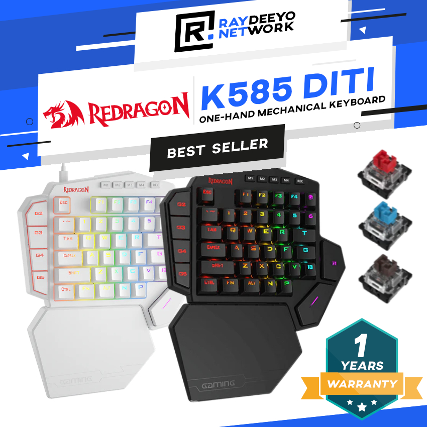 Redragon K585 DITI คีย์บอร์ดเกมกลมือเดียว