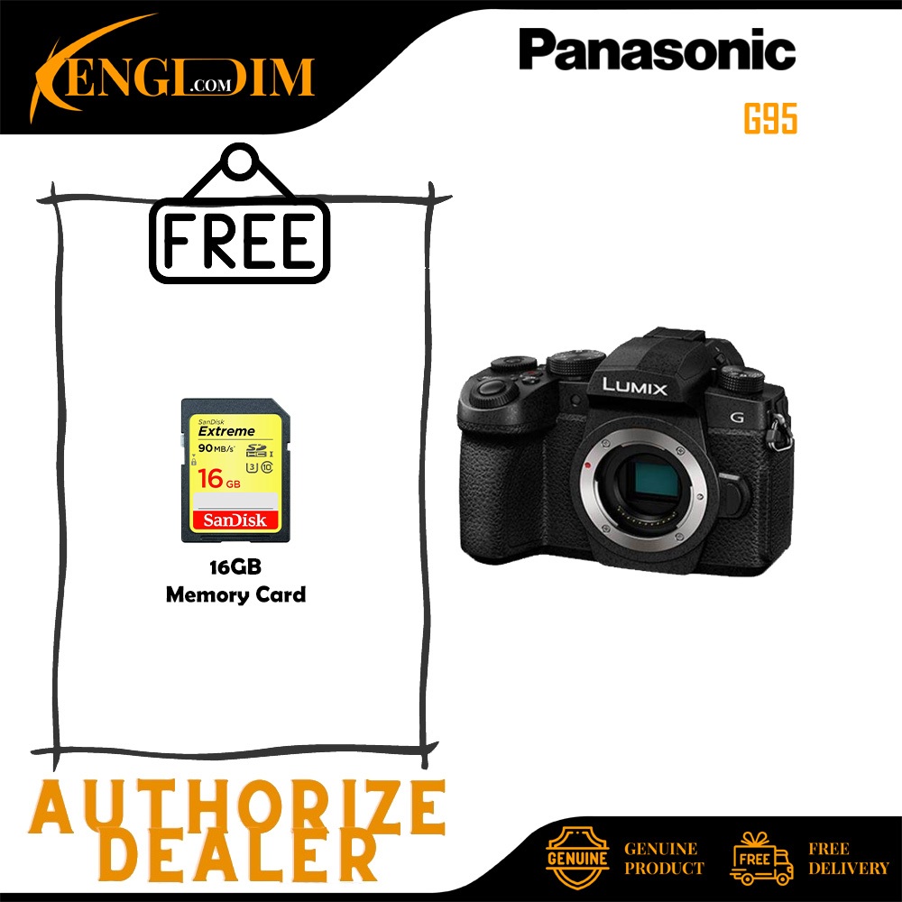 กล้องมิเรอร์เลสดิจิตอล Panasonic LUMIX DC-G95 (เฉพาะตัวเครื่อง)
