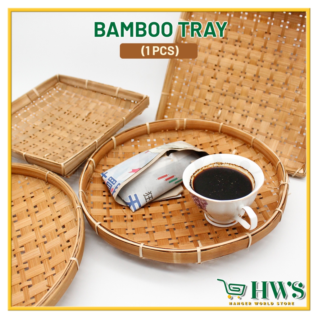 HWS RATTAN BASKET RATTAN จัดส่งถาดถาดถาดอาหารถาด
