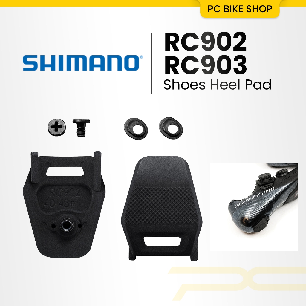 SHIMANO Part Heel pad แผนที่ RC9 Rc902 Rc903 รองเท้าขี่จักรยานด้านล่างจักรยานยางจักรยานเท้า Basikal 