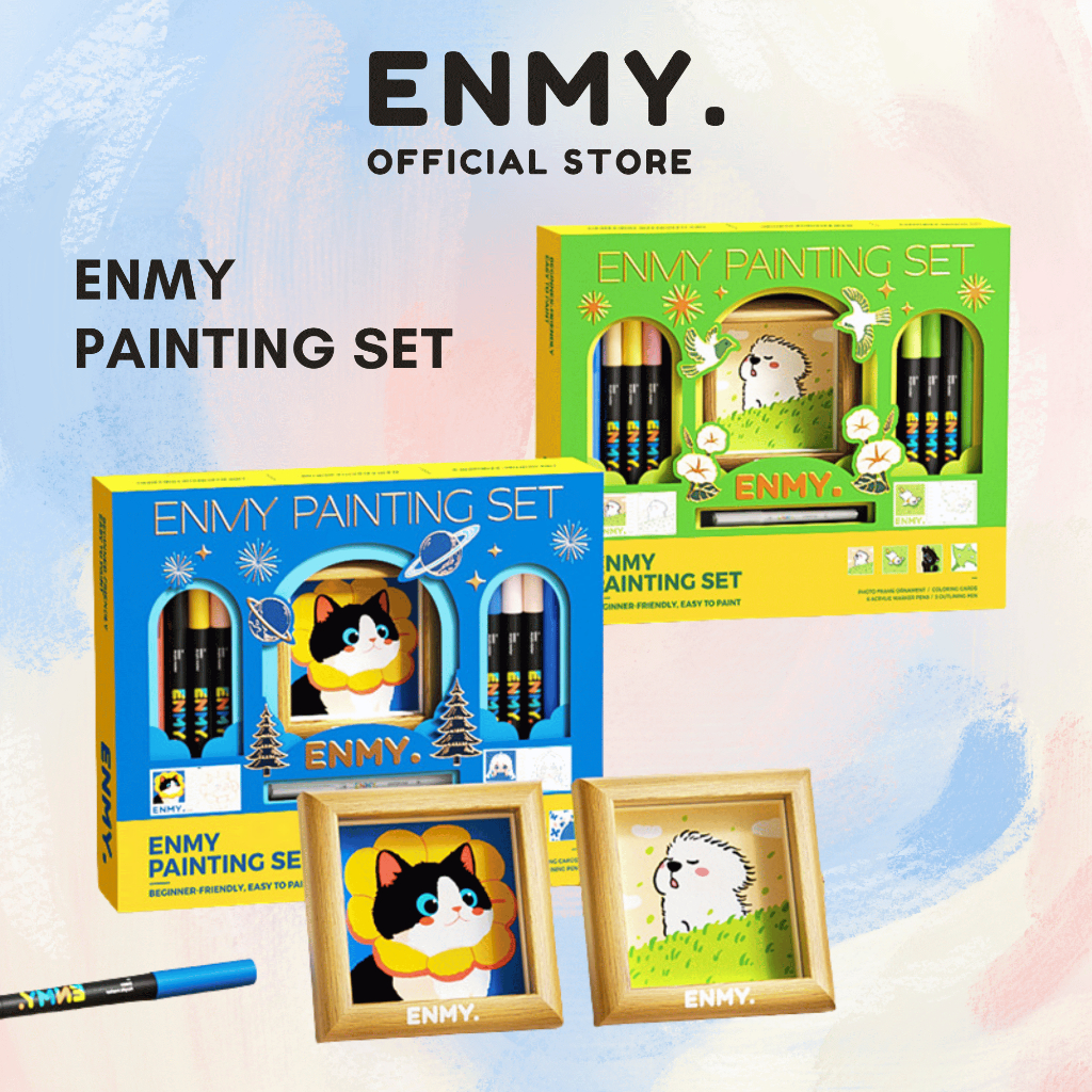 ENMY ชุดวาดภาพเริ่มต้น Easy Art Kit สําหรับเด็กและนักเรียน Creative Drawing Box